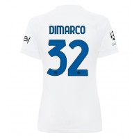 Fotbalové Dres Inter Milan Federico Dimarco #32 Dámské Venkovní 2023-24 Krátký Rukáv